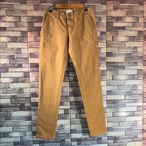 Dickies Women's Skinny Jeans in Mustard Tan